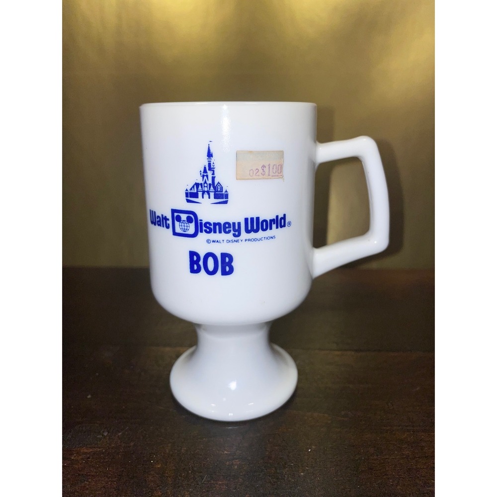 Vintage‎ Walt Disney World Mug BOB Pedestal Footed Cup Collectible Souvenir